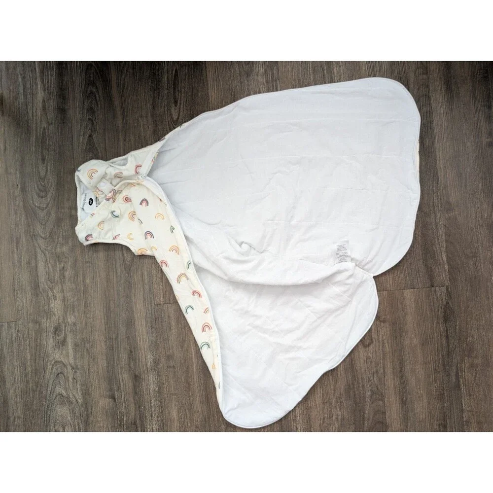 Freshly Picked JavaScript Sleep Sack Wearable Blanket Rainbow Cotton 6-12M